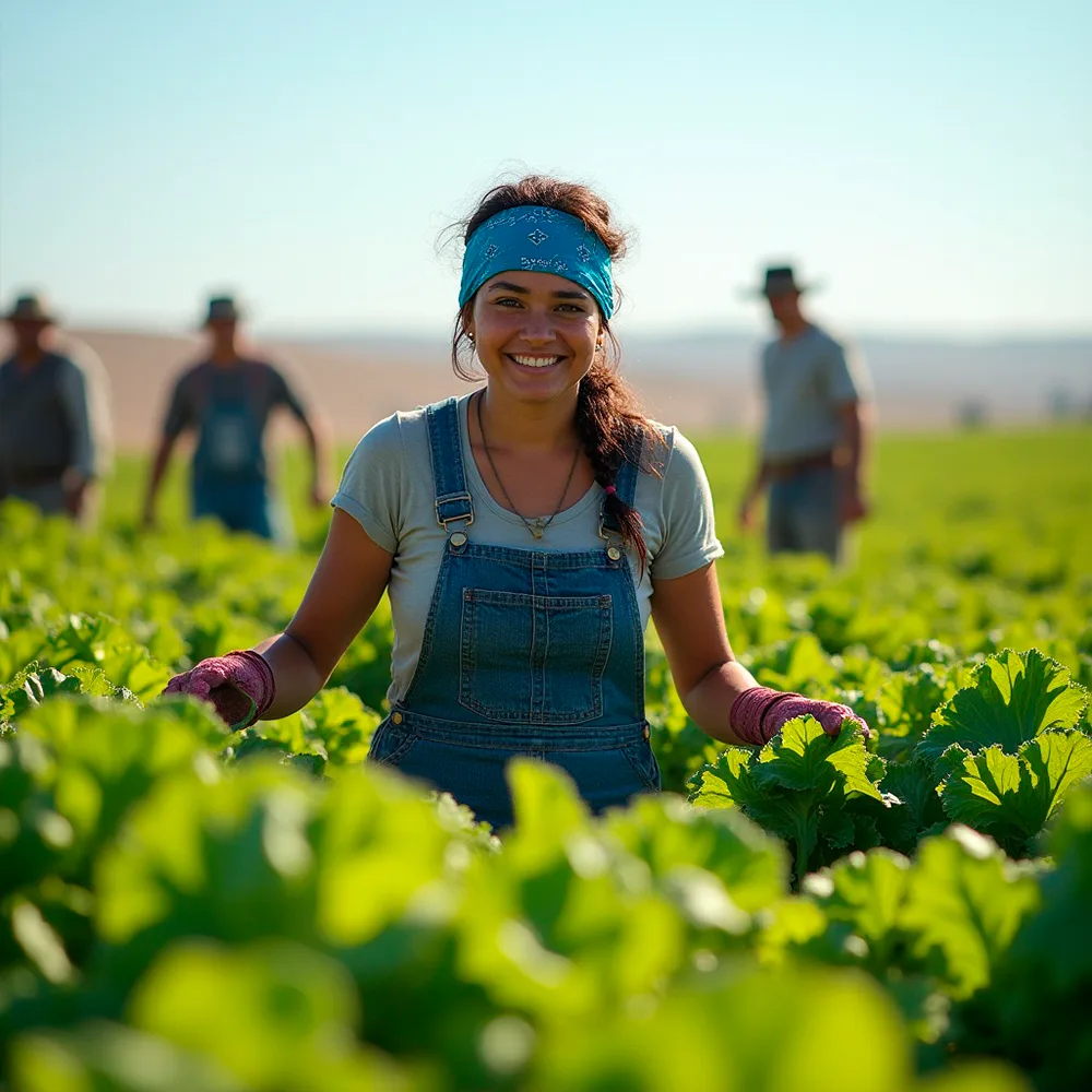 Girl working Image